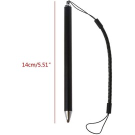 Stylus Pen Touch Pen Extra Fine Touch Screen Stylus Pen Fiber Stylus Mesh Ultra Fine Fiber Pen for Tablet/Smartphone Conductive Material Type Writing Drawing Stylus Pen Anti-lost Elastic Strap