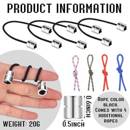 Winnerwhy 4 Pcs Begleri Fidget Beads Toy Adults Metal Anxiety Fidget Spinner Worry Beads Copper Cylinder Shaped Begleri Toy for Adult Men Women Relaxation(Silver)