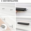 goldenwarm 5 Pack Adjustable Black Cabinet Handle,Matt Black Drawer Pulls