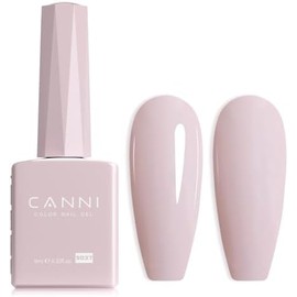 CANNI- Esmalte de uñas en gel nude, 1 pieza de esmalte de uñas en gel rosa nude, esmalte de uñas en gel de color violeta claro, alto brillo