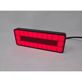 YY-AUTO 2" Red Reflector Receiver Tow Hitch Brake Reverse Sequential Signal Light Cover