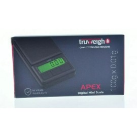 TRUWEIGH APEX - DIGITAL MINI  SCALE - 100 X 0.01G - BLACK COLOR