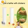 DreameHill Automatic Chicken Feeder, 7lb Capacity Large PVC Poultry Feeder