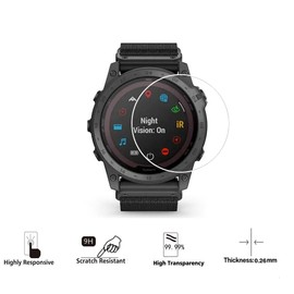 Zshion Screen Protector Compatible with Garmin Tactix 7 Pro,2.5D 9H Hardness Tempered Glass Protective film,Scratch Resistant Anti-Fingerprint Crystal Clear [ 2 Pack]