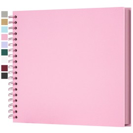 Yopih 10 x 10 Inch Hardcover Kraft Blank Page DIY Scrapbook Photo Album, 40 Pages (20 Sheets) - Perfect for Wedding Anniversaries, Family Memories, and Small Scrapbooking Projects