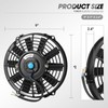DNA Motoring 9 Inch High Performace Electric Cooling Slim Radiator