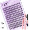 LZM Wispy Cluster Lashes Kit 10-13mm Individual Eyelashes C Curl