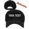 Premium Baseball Cap KB4006 / Custom Hats/Embroidery Hats/Monogram Hats (Black),