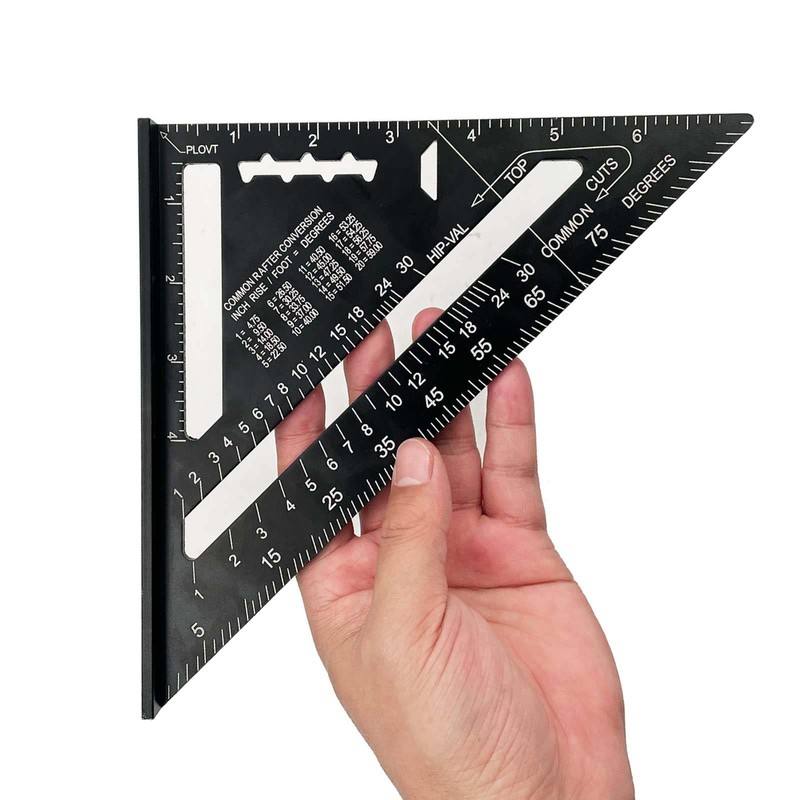 7 Inch Carpenters-Square-Aluminium Speed Square - Versatile Set Alloy Square