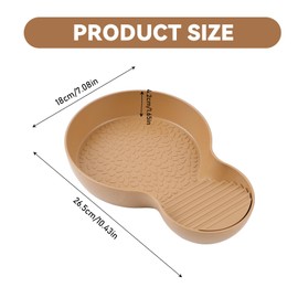 QINGYIWL Water Pool for Turtles with Climbing Ramp, Turtle Accessories for Reptile Tanks, Reptile Baths, Large Aquarium Cage Accessories for Reptiles and Amphibians