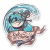 2 x 10cm Sink or Swim Vinyl Sticker Laptop Car