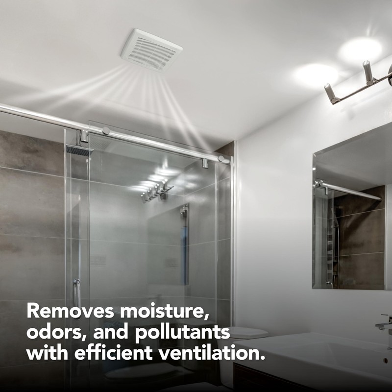 Broan-NuTone® Bathroom Exhaust Fan, 50 CFM Modern Grille, Energy Star