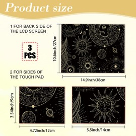 PLIGREAT Mystical Planet Laptop Decal Sticker Skin Cover, Laptop Stickers Skins Decal Fits 12" 13" 13.3" 14" 15" Laptops Universal Removable Vinyl Notebook Art Protector Netbook PC Cover Decal