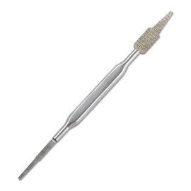 Comolife Double Head Winding Nail File, Sore Foot, Nail Care, Diamond Particles, Curve, Straight, Bite, Angle, Sharpening, 2 Types of Files, Nail File, 1 x 1