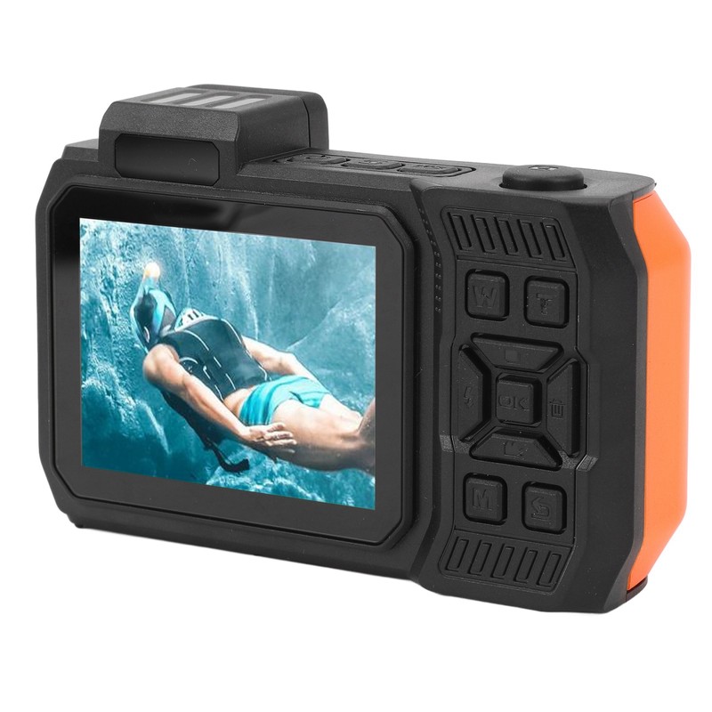 4K 65MP Underwater Camera Autofocus 2.88in 1.44in Dual Screen 2500mAh