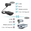 THE9SHOP Combo Cargador Para Auto 3.1a 2+2usb Ampliar Cable V8