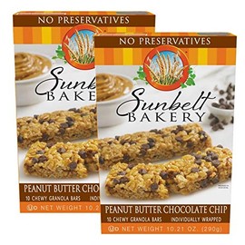 Sunbelt Bakery Peanut Butter Chocolate Chip Chewy Granola Bars, 20 Bars