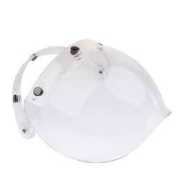 Bonanza Biltwell Compatible Motorcycle Helmet Bubble Flip-Up Windshield Visor with 3-Snap, Available in 7 Colors - 3