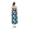 Matchable Family Hawaiian Luau Sweetheart Maxi Dress, Orchid Breeze Navy,