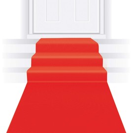 Red Polyester Carpet Runner Pack of 6