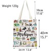 BNQL Michigan Tote Bag Michigan State Gifts Michigan Landmark Gifts