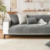 NUODWELL Herringbone Chenille Sofa Cover 1/2/3/4 Seater, Furniture Protector Couch