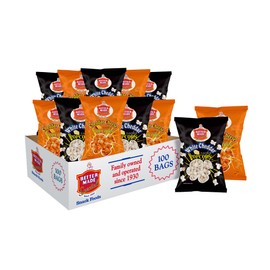 Better Made Cheddar & White Cheddar Popcorn Variety Pack .625oz Bags (100 Pack) - Adult Snacks, Kids Lunch, Popped & Flavored, Family Owned Since 1930 in Detroit