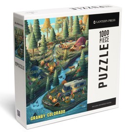 Granby, Colorado, Get Outside Series, Camping Enjoyment (1000 Piece Puzzle, Challenging Jigsaw Puzzle for Adults, Made in USA)