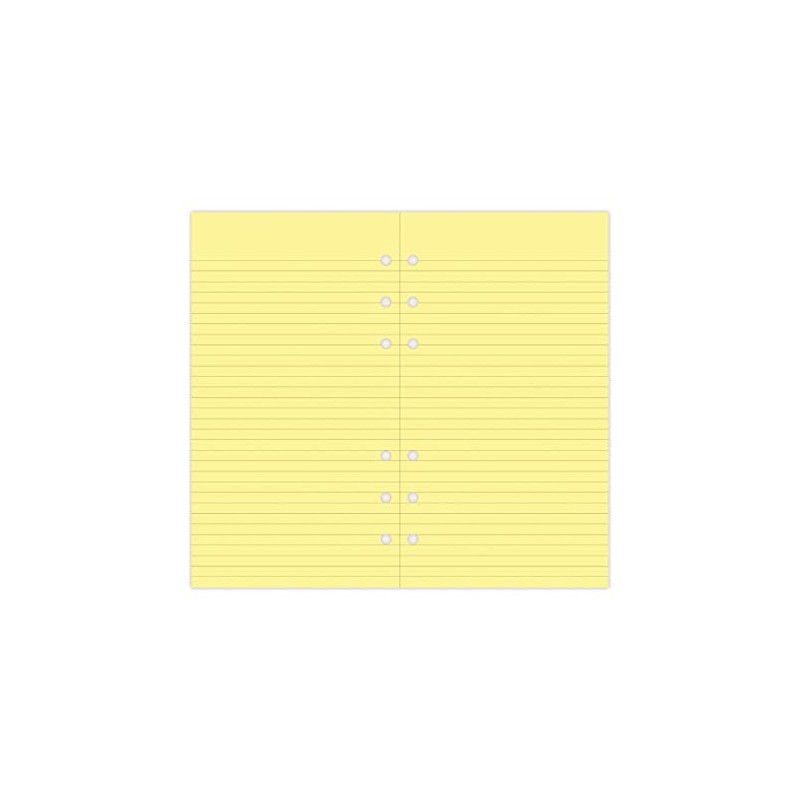 Filofax Personal Yellow Ruled Notepad