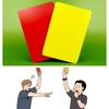 Olanmarp Football Referee Card Set - Robust Red and Yellow