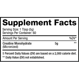 Musclesport Musclesport Creatine Monohydrate Powder - Micronized Creatine Monohydrate - Energy, Strength & Endurance - 300g, Unflavored