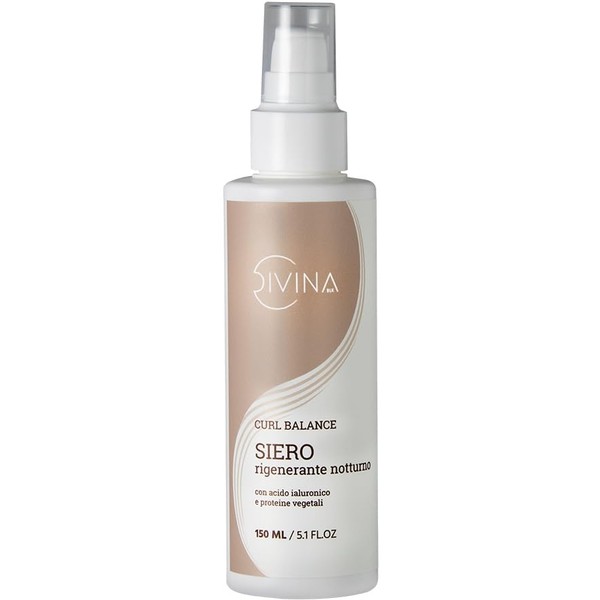 Night Regenerating Serum for Wavy Curly Super Curly Afro Curl Balance Regenerating Treatment by Divina BLK (150ml)