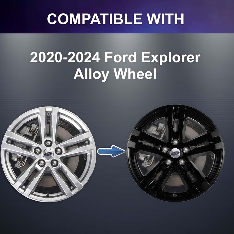 18 inch Wheel Skins compaitble with Ford Explorer 2020-2024; Set