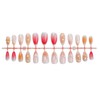 3D Almond Press on Nails Medium Length Fake Nails Gradient