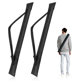 Flylin 2Pcs Pool Cue Case, Pool Cue Stick Case with Adjustable Shoulder Strap, 32 Inches Long Snooker Storage Carrying Bag for 1/2 Billiard Cue Stick Case