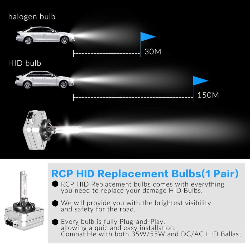ADAURIS D1s Xenon Bulb Hid Headlight Bulb Headlight Bulbs 35w