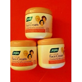 Jergens 3 PACK JERGENS ALL PURPOSE FACE CREAM SMOOTH SKIN MOISTURIZER SOFTENING/15OZ