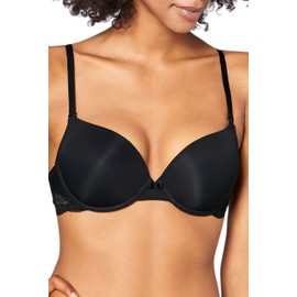 Triumph Lovely Micro Whum Women's Push-Up Bra (Lovely Micro Whum) - Black (Black 04), size: 80B