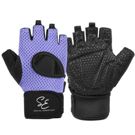 Special Essentials Workout Gloves for Men & Women - Fingerless Weight Lifting Gloves with Non-Slip Padding for Gym Training, Cycling and Exercises
