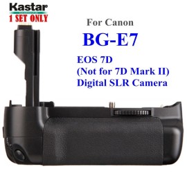 For Canon Kastar Battery Grip Combo for Canon EOS 7D Digital SLR Cameras BG-E7 - Grip + Charger + 4 Batteries