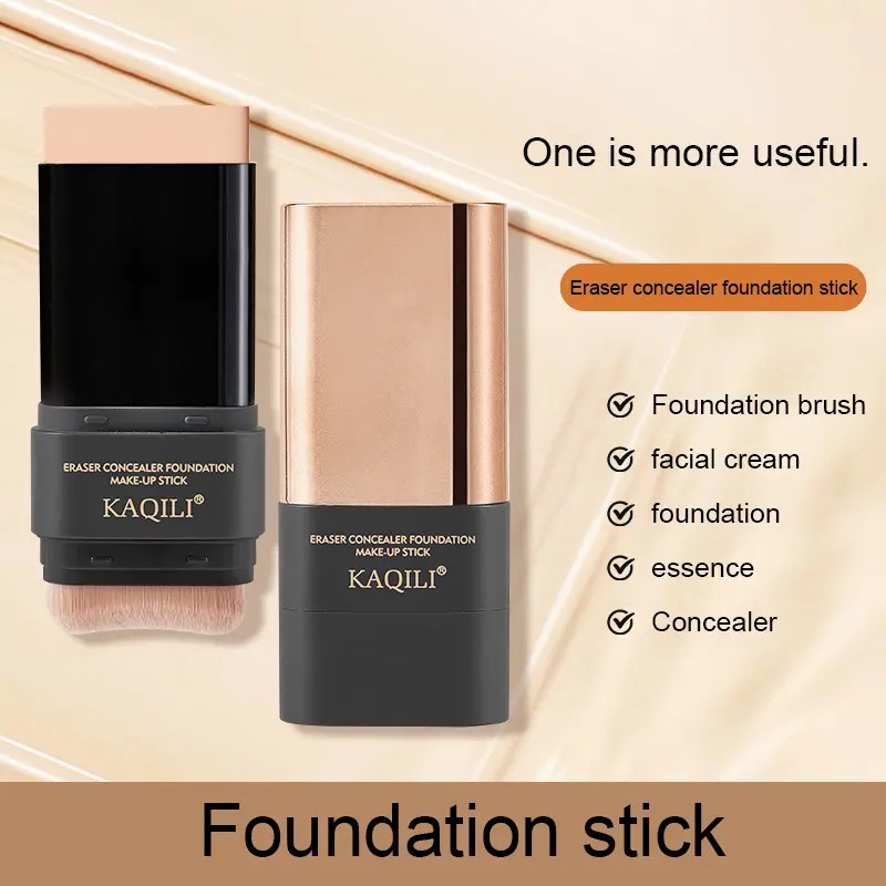 Base De Maquillaje Flawless, Impermeable Con Doble Punta