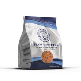 Grannys Confections Premium Handmade Peanut Brittle, Loaded With Peanuts, Just Like Granny Used to Make. Gourmet Peanut Brittle Candy. One Pound Bag (16oz)