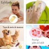 3 Piezas Esponja Natural de Lufa, Exfoliante Corporal Lumbor37, Cepillo