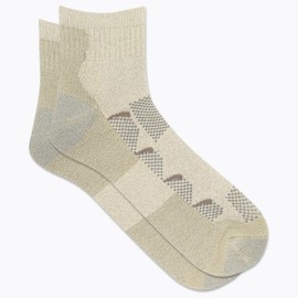 Merrell Unisex-Adult's Moab Hiking Mid Cushion Socks-1 Pair Pack-Coolmax Moisture Wicking & Arch Support, Ankle-Oatmeal, S/M (Men's 5-8.5 / Women's 5-9.5)