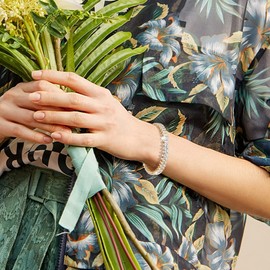 Cuff Tennis Bracelets Women : Adjustable 8MM Withe Cubic Zirconia Classic Tennis Bracelet Shiny Crystal Dainty Bangle Fashion Jewelry Wedding Birthday Christmas Gifts for Her Mom Wife Girfriend