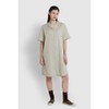 JAJU [JAJU] Women's Cotton Runner 5-part Pajama Dress_Khaki Grey