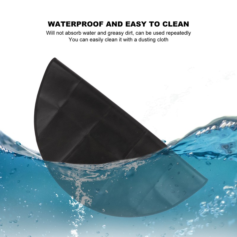 Under Grill Mat Fireproof Waterproof Double Sided Portable Round Barbecue