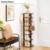 HOOBRO 8 Tiers Vertical Shoe Rack, Wooden Shoe Storage Organizer