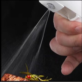 Oil Sprayer for Cooking: 200 ml Oil Spray Bottle, 6.8 fl oz Glass Olive Oil Sprayer, Kitchen Sprayer with Continuous Spray and Portion Control.