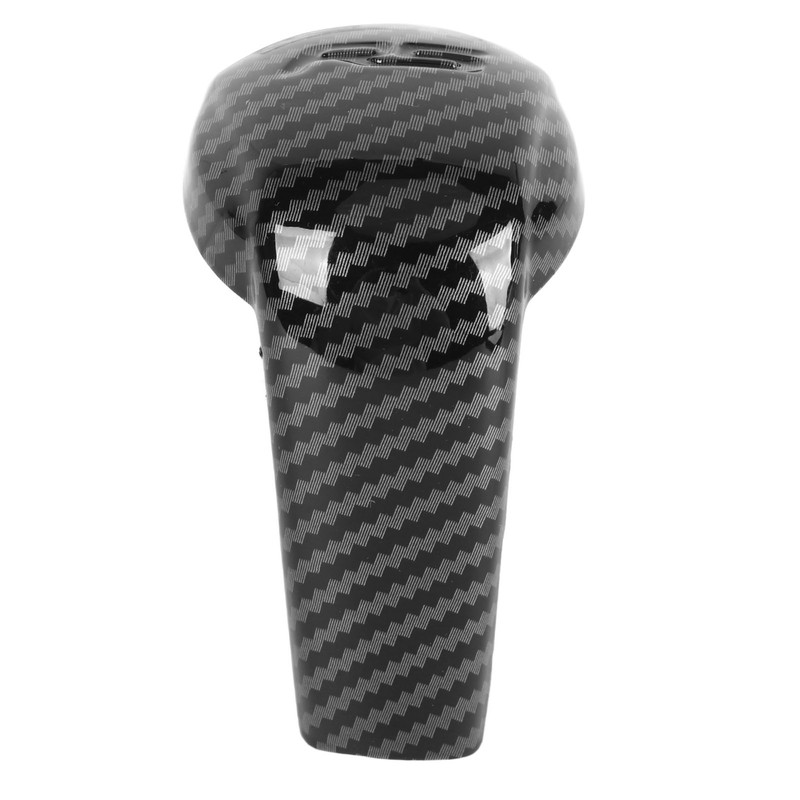 Gear Shift Knob Trim Carbon Fiber Grain Scratch Free Replacement